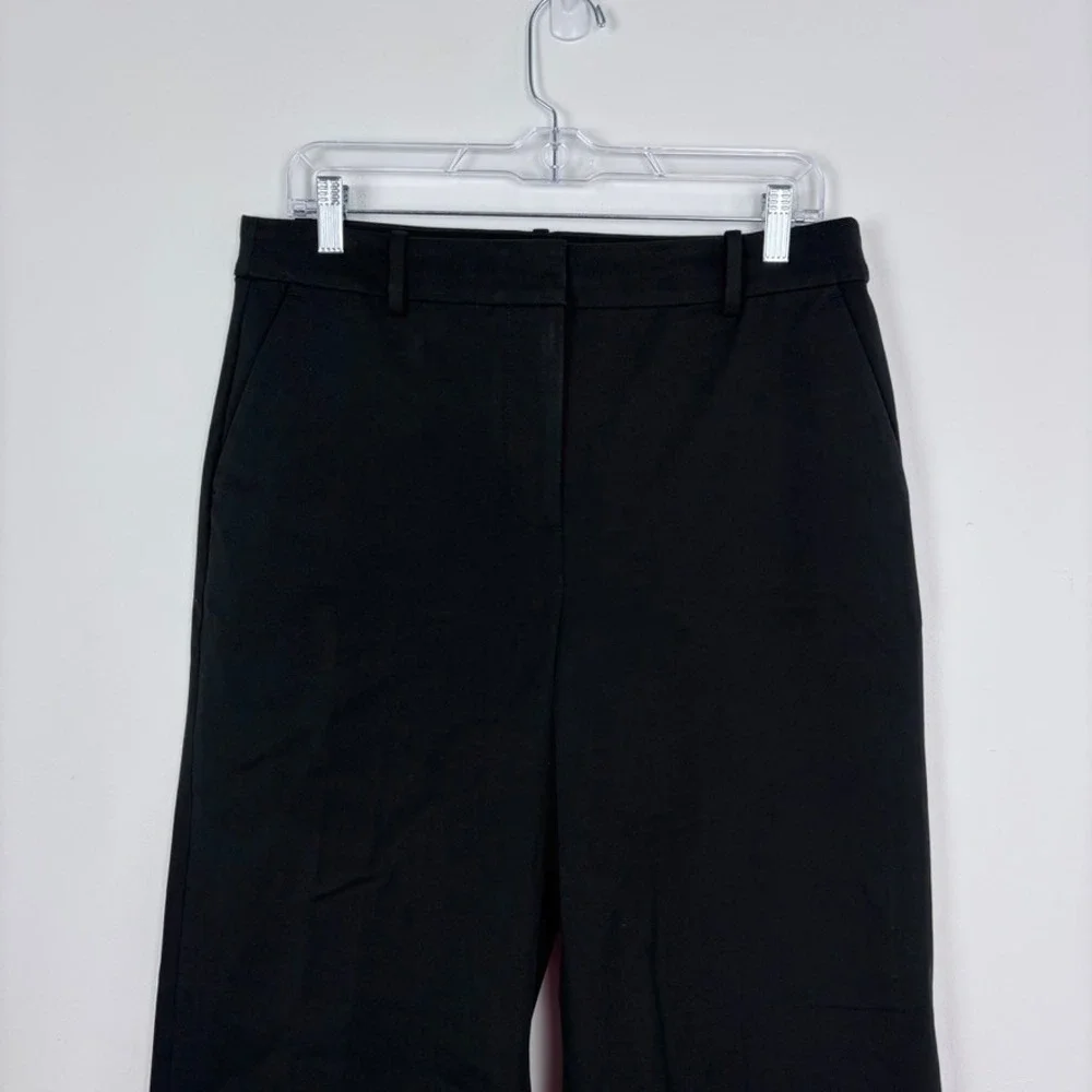 J.Crew Factory Remy Full Length High Rise Wide Leg Pant Trouser Black Size 10